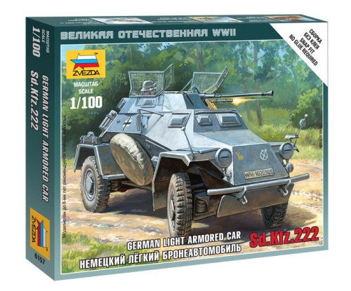 Zvezda - Sd.Kfz.222 Armored Car 1:100 (6157)