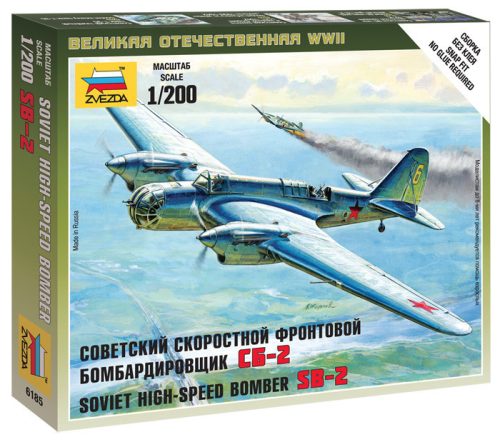 Zvezda - Soviet Bomber Sb-2 1:200 (6185)