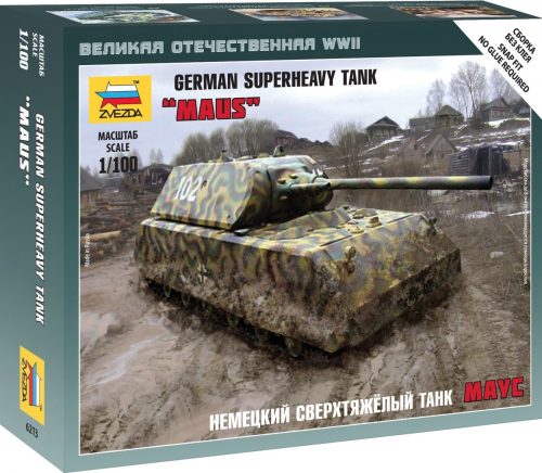 Zvezda - German Superheavy Tank Maus 1:100 (6213)
