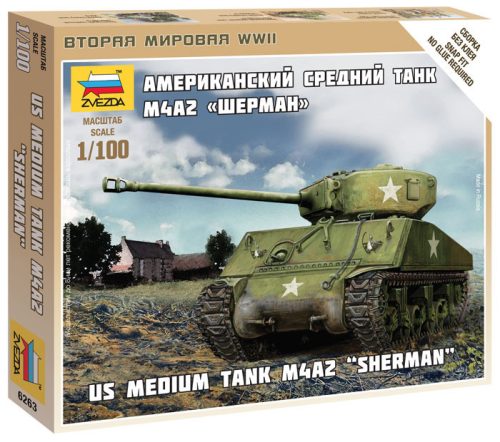 Zvezda - Sherman M4 1:100 (6263)