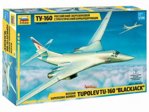 Zvezda - Tupoljev TU-160 szuperszonikus bombázó _Blackjack_ 1:144 (7002)