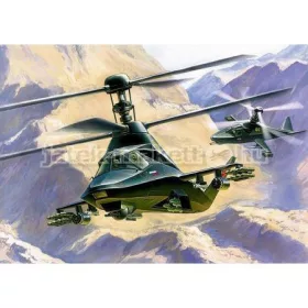   Zvezda - KAMOV Ka-58  Black Ghost  stealth helicopter helikopter makett