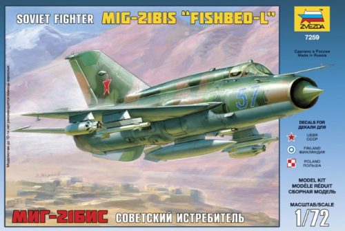 Zvezda - Mig-21Bis Soviet Fighter (7259)