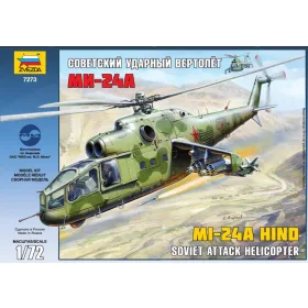 Zvezda - Mil Mi-24A Hind 1:72 (7273) repülő makett