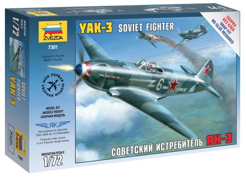 Zvezda - Airplanes Yak-3 Soviet Fighter 1:72 (7301)