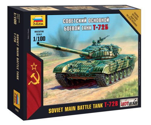 Zvezda - T-72 Mini Kit Modern 1:100 (7400)