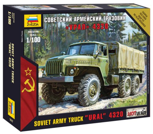 Zvezda - Soviet Army Truck 'Ural' 4320 1:100 (7417)