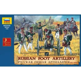 Zvezda - Russian Foot Artillery 1812-14 1/72 figura makett