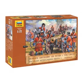 Zvezda - Russian Artillery of Peter the Great figura makett