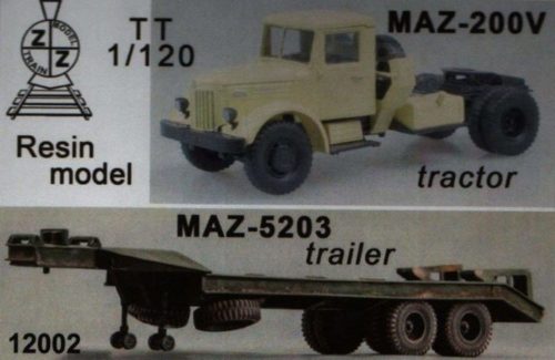 ZZ Modell - MAZ-200V & MAZ-5203 trailer